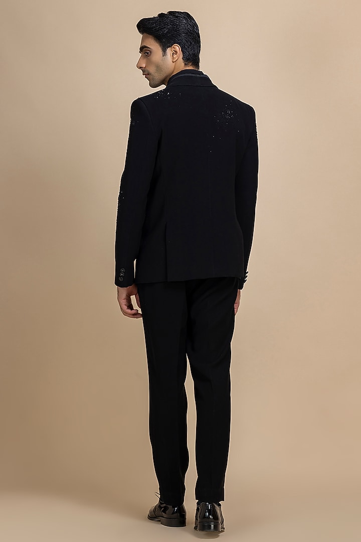 Black Japanese Crepe Tuxedo Set by Dolly J MAN at Pernia's Pop Up Shop