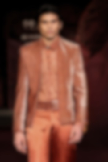 Ember Silk Velvet Printed Open Jacket Set by Dolly J MAN at Pernia's Pop Up Shop