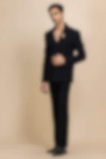 Black Japanese Crepe Tuxedo Set by Dolly J MAN at Pernia's Pop Up Shop