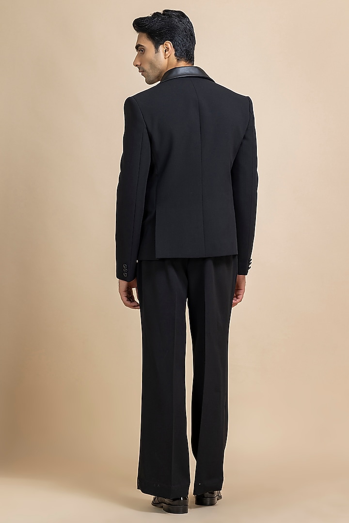 Black Japanese Crepe Tuxedo Set by Dolly J MAN at Pernia's Pop Up Shop