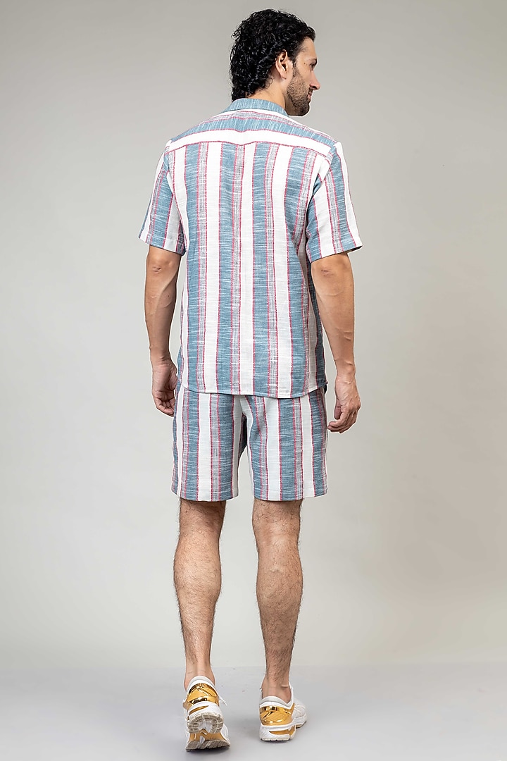 Multi-Colored Upcycled Cotton Printed Shorts by Doodlage Men at Pernia's Pop Up Shop