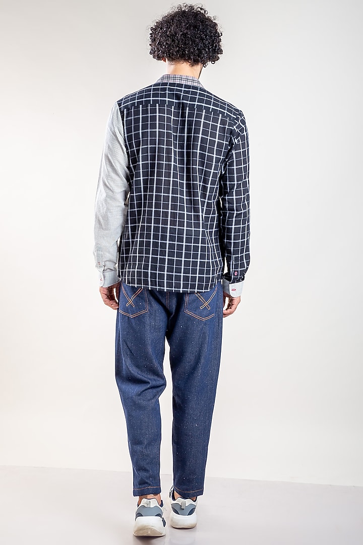 Multi-Coloured Upcycled Cotton Summer Shirt by Doodlage Men at Pernia's Pop Up Shop