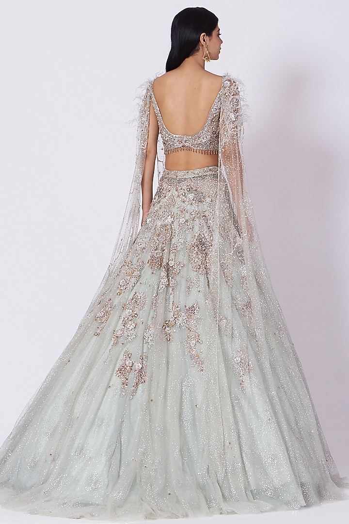 Pure Shimmer Embroidered Lehenga Co-Ord Set