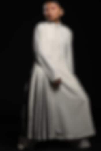 White Box Pleated Summer Dress by Corpora Studio at Pernia's Pop Up Shop