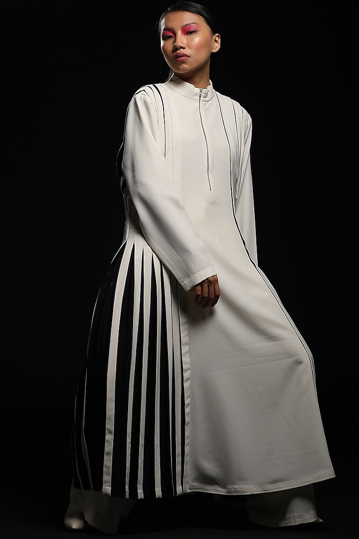 White Box Pleated Summer Dress by Corpora Studio at Pernia's Pop Up Shop