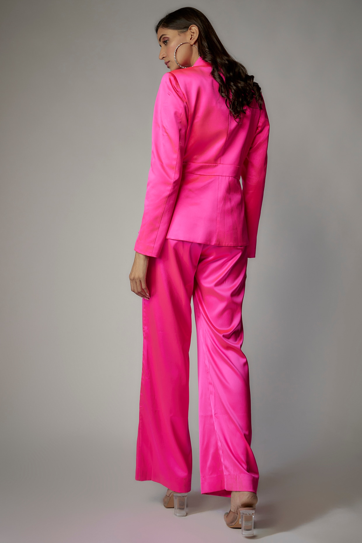 Satin 2025 pink suit