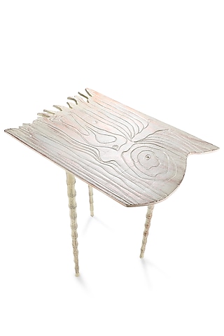 Golden Casted Leg Table by Metl & Wood