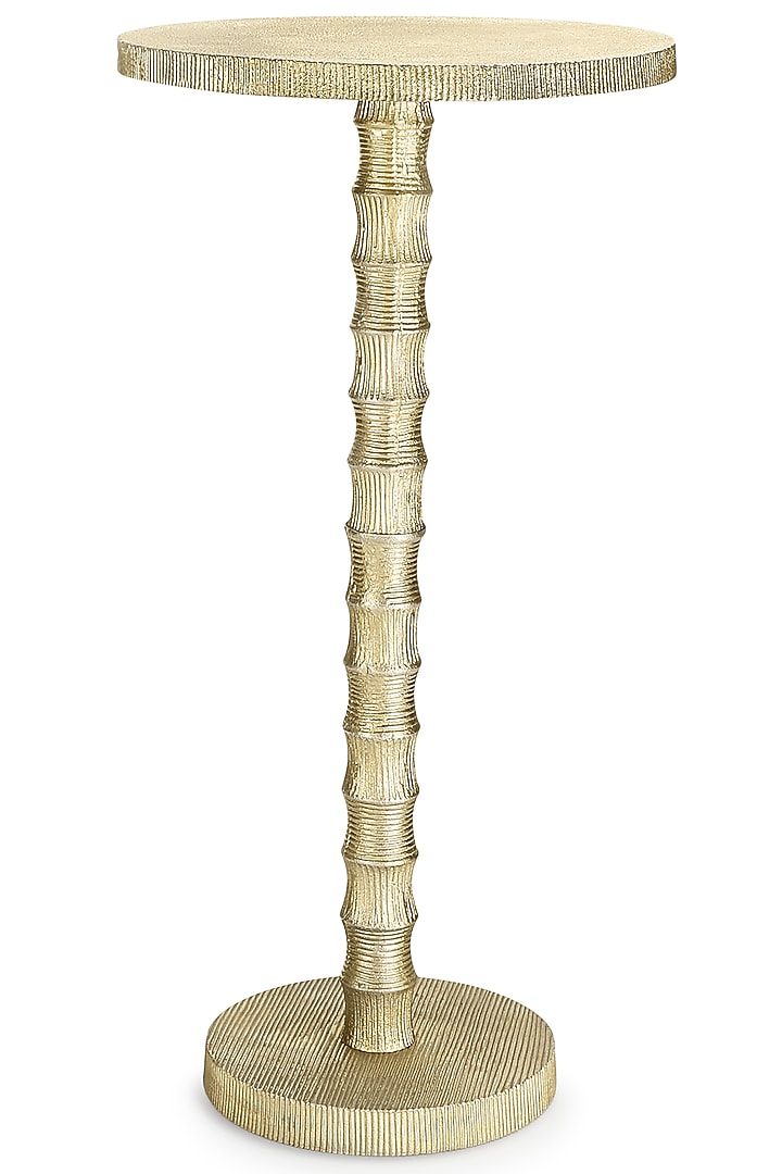 Golden Round Aluminum Table by Metl & Wood at Pernia's Pop Up Shop