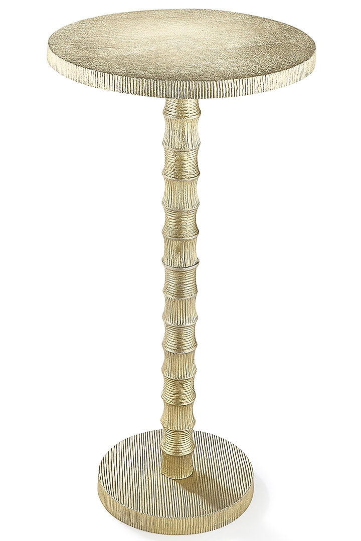 Golden Round Aluminum Table by Metl & Wood at Pernia's Pop Up Shop