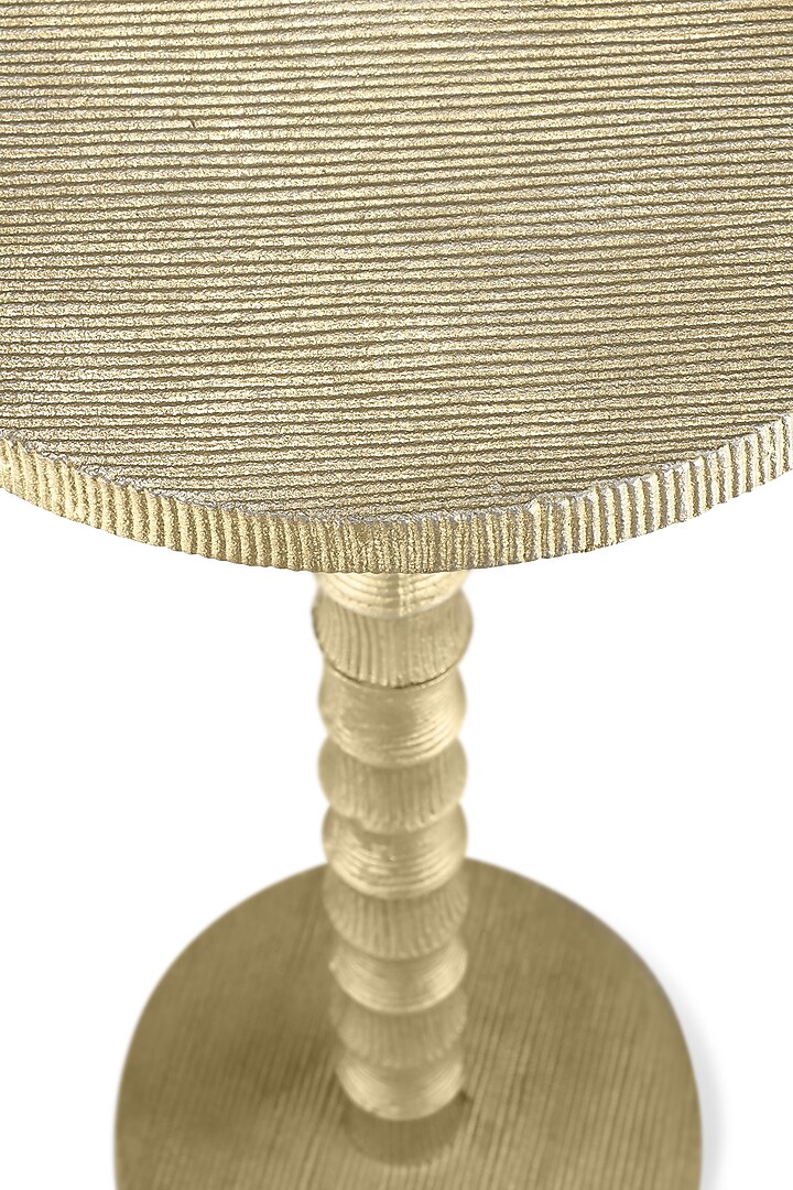 Golden Round Aluminum Table by Metl & Wood at Pernia's Pop Up Shop
