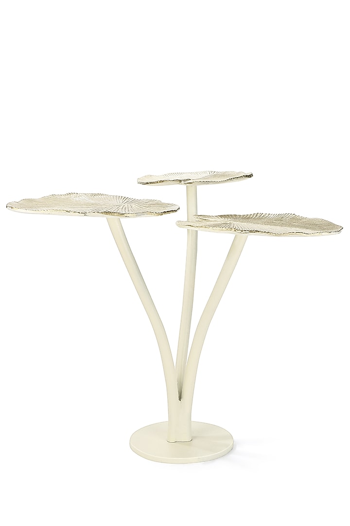 Golden Aluminum Leaf Table by Metl & Wood at Pernia's Pop Up Shop