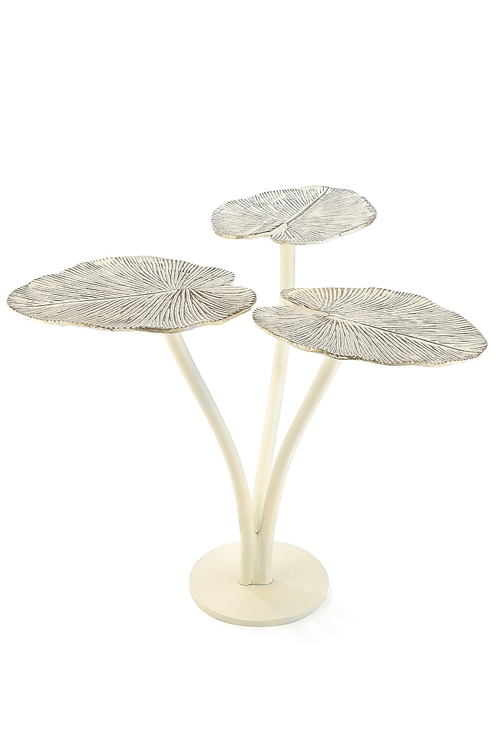 Golden Aluminum Leaf Table by Metl & Wood at Pernia's Pop Up Shop