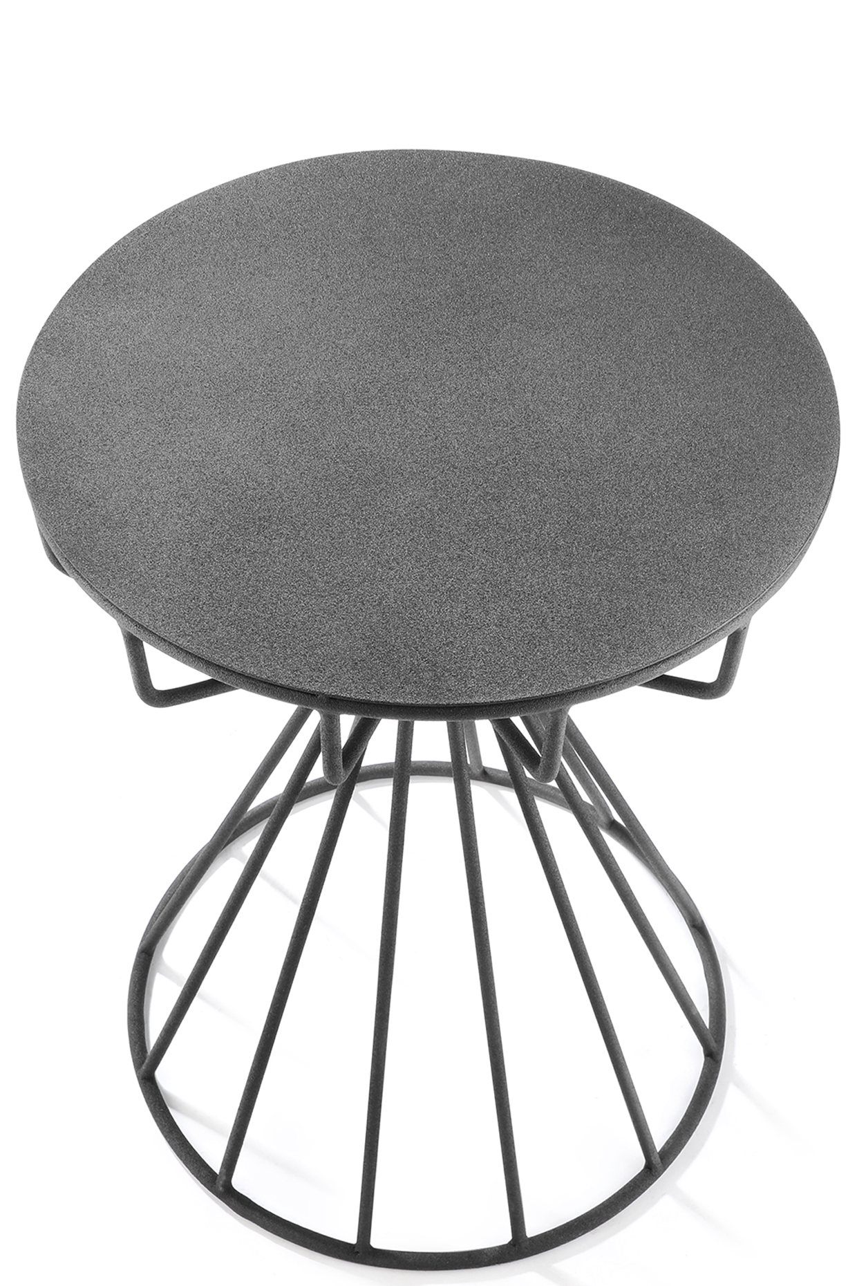 Black Iron Round Table by Metl & Wood