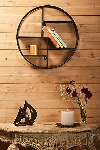 Black Iron Wall Rack by Metl & Wood