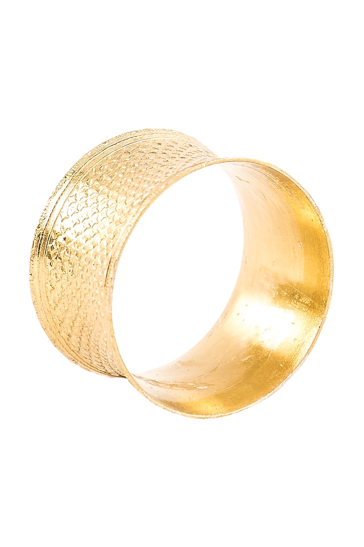 Gold-cuff Brass Napkin Ring (Set of 6) by Metl & Wood