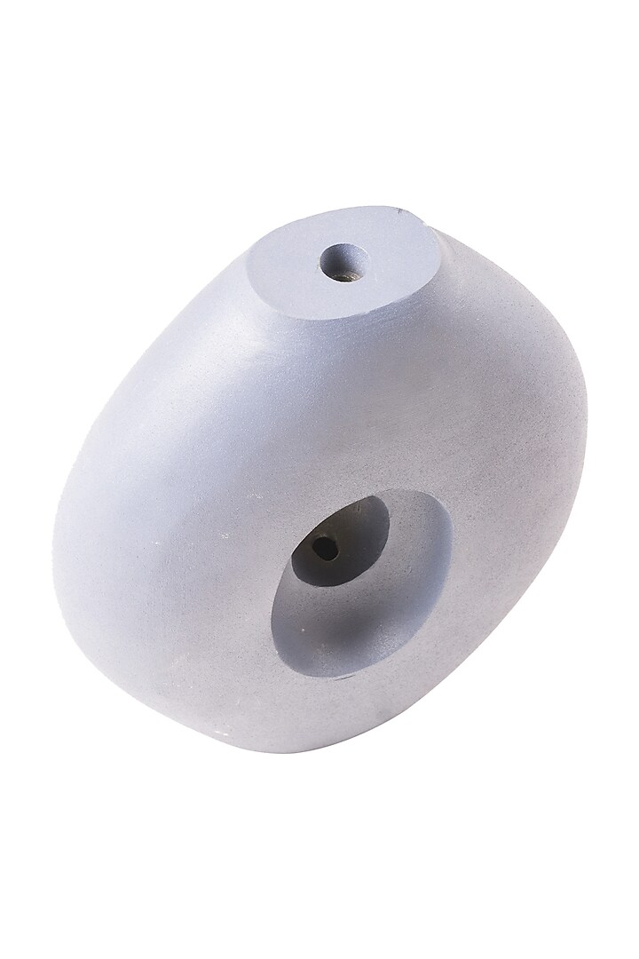 Blue Aluminium Holed Vase by Metl & Wood at Pernia's Pop Up Shop