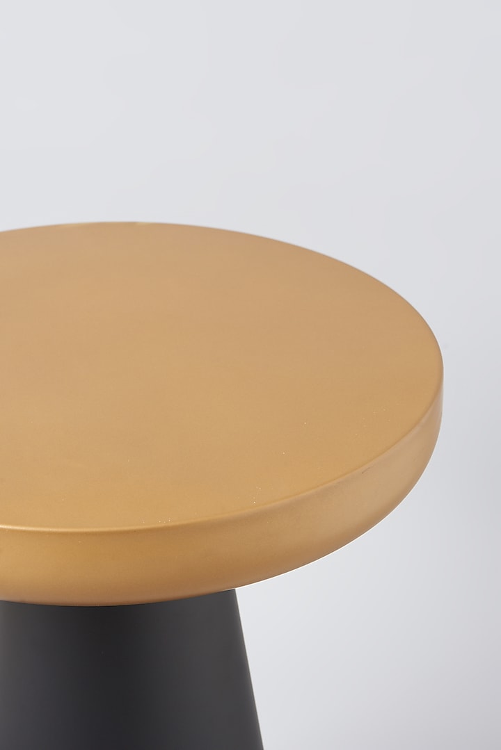 Black & Gold Iron Side Table by Metl & Wood at Pernia's Pop Up Shop