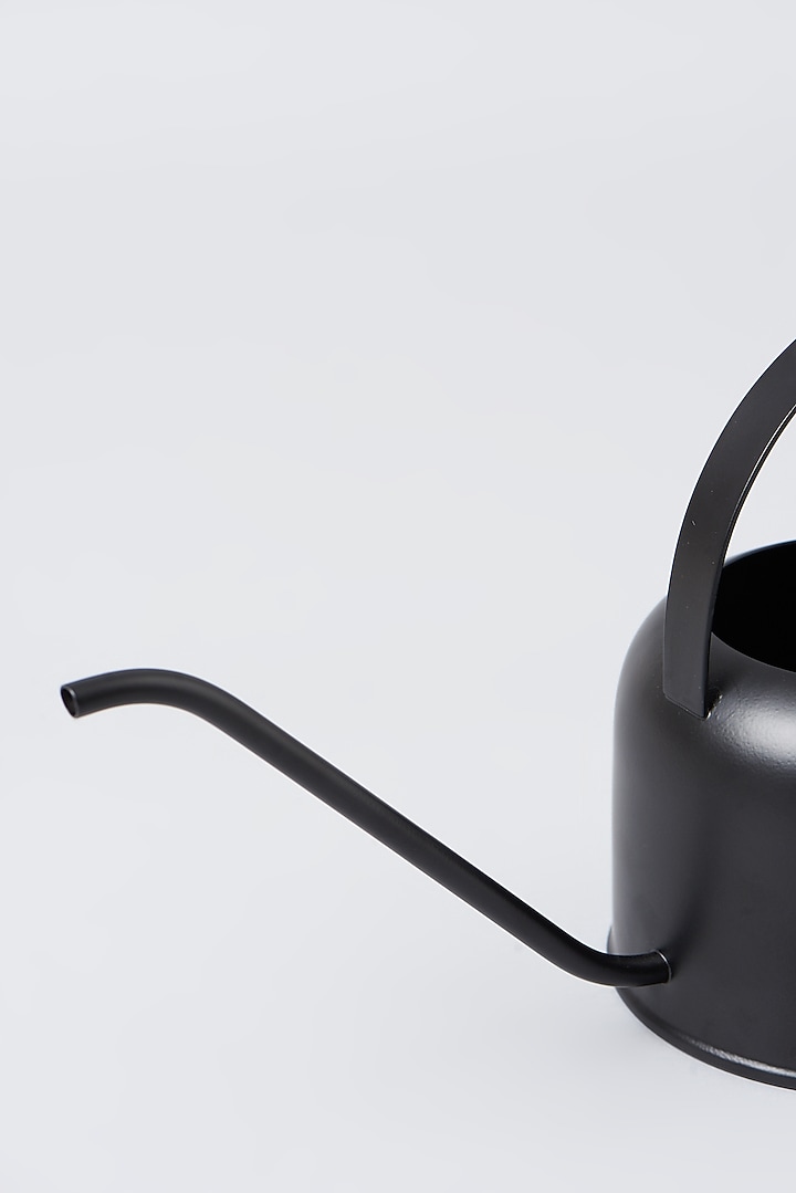 Black Steel Watering Can (Set of 2) by Metl & Wood at Pernia's Pop Up Shop