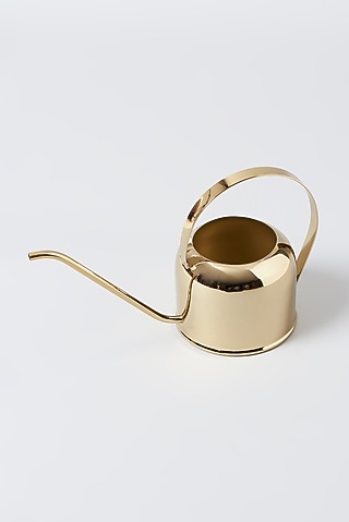 Gold Steel Watering Can (Set of 2) by Metl & Wood