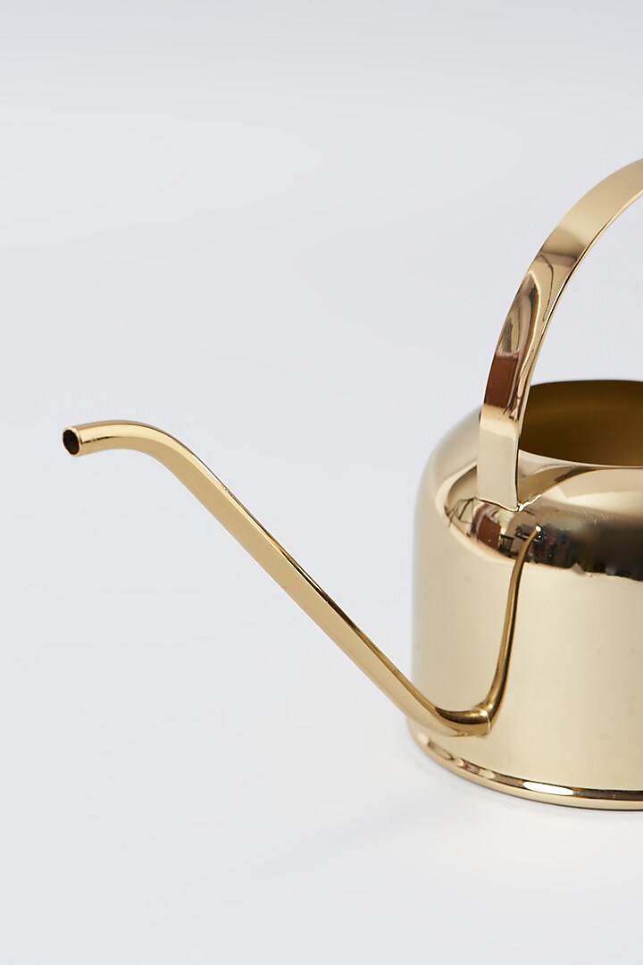 Gold Steel Watering Can (Set of 2) by Metl & Wood at Pernia's Pop Up Shop