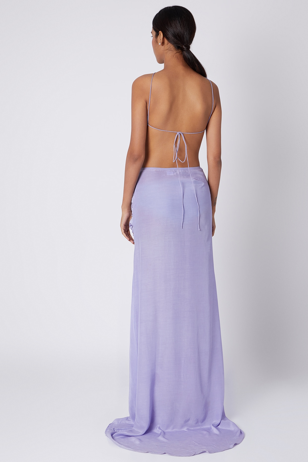 Lilac Backless Dress