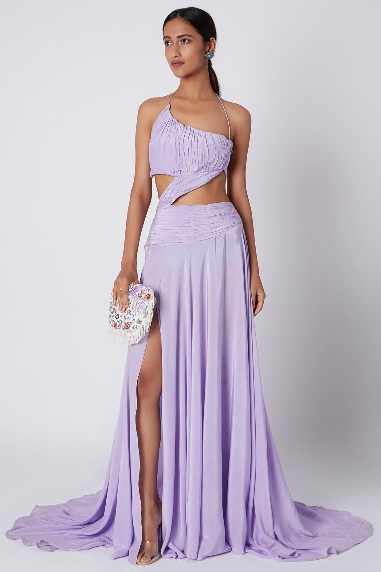 Shop Liv Foster One-Shoulder Cut-Out Gown | Saks Fifth Avenue
