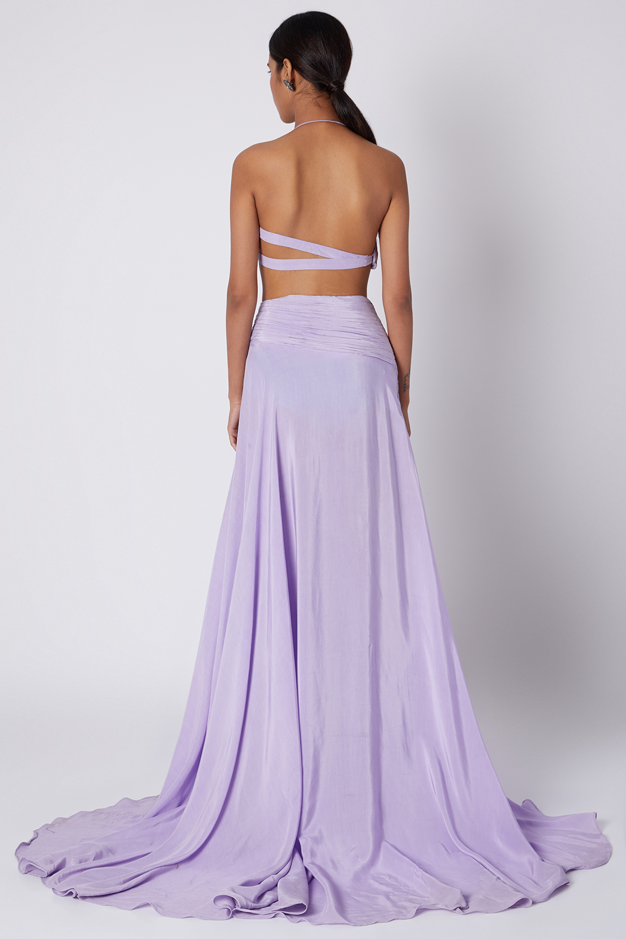 Purple One Shoulder Cut Out Gown by Deme by Gabriella at Pernia's Pop ...