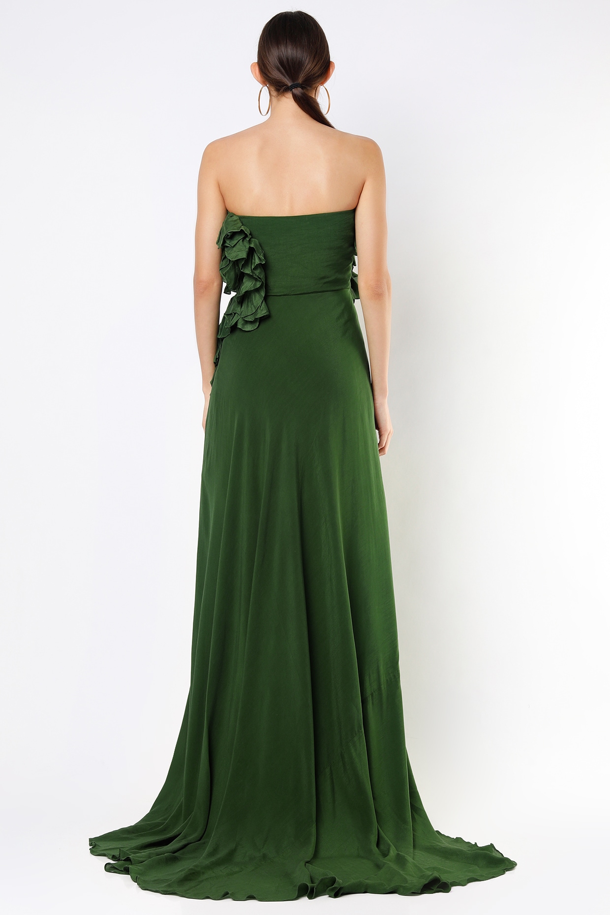 emerald green tube dress