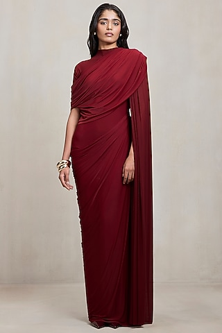 Buy Wine Colour Gown For Engagement for Women Online from India's Luxury  Designers 2026