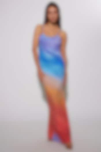 Multi-Colored Vita Slip Dress by Deme by Gabriella