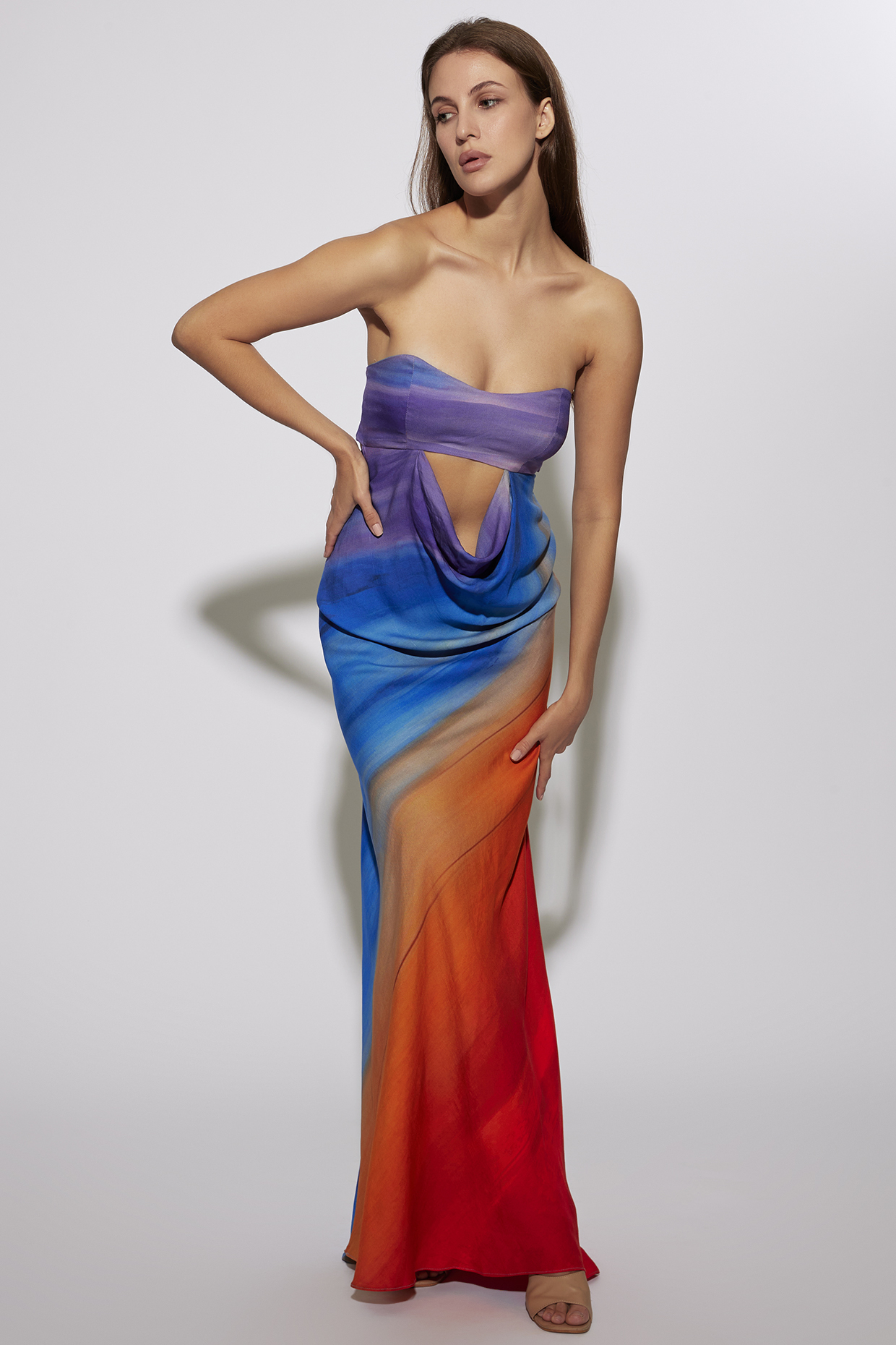 Multi-Colored Cotton Tube Dress Design by Deme by Gabriella at Pernia's ...