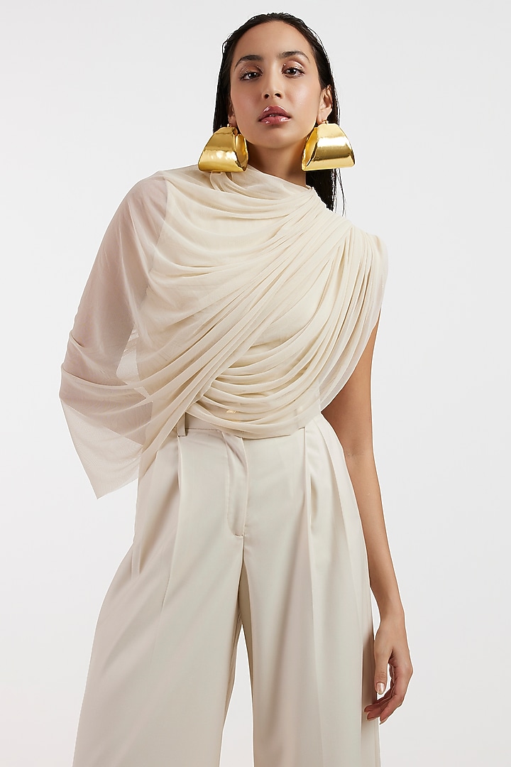 Off-White Suiting Co-Ord Set With Trench Coat by Deme by Gabriella at Pernia's Pop Up Shop