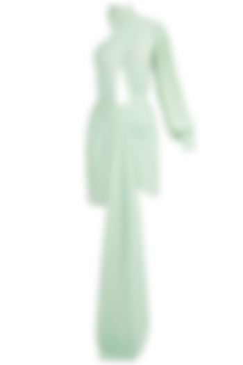 Mint Crossover Shimmer Dress by Deme by Gabriella