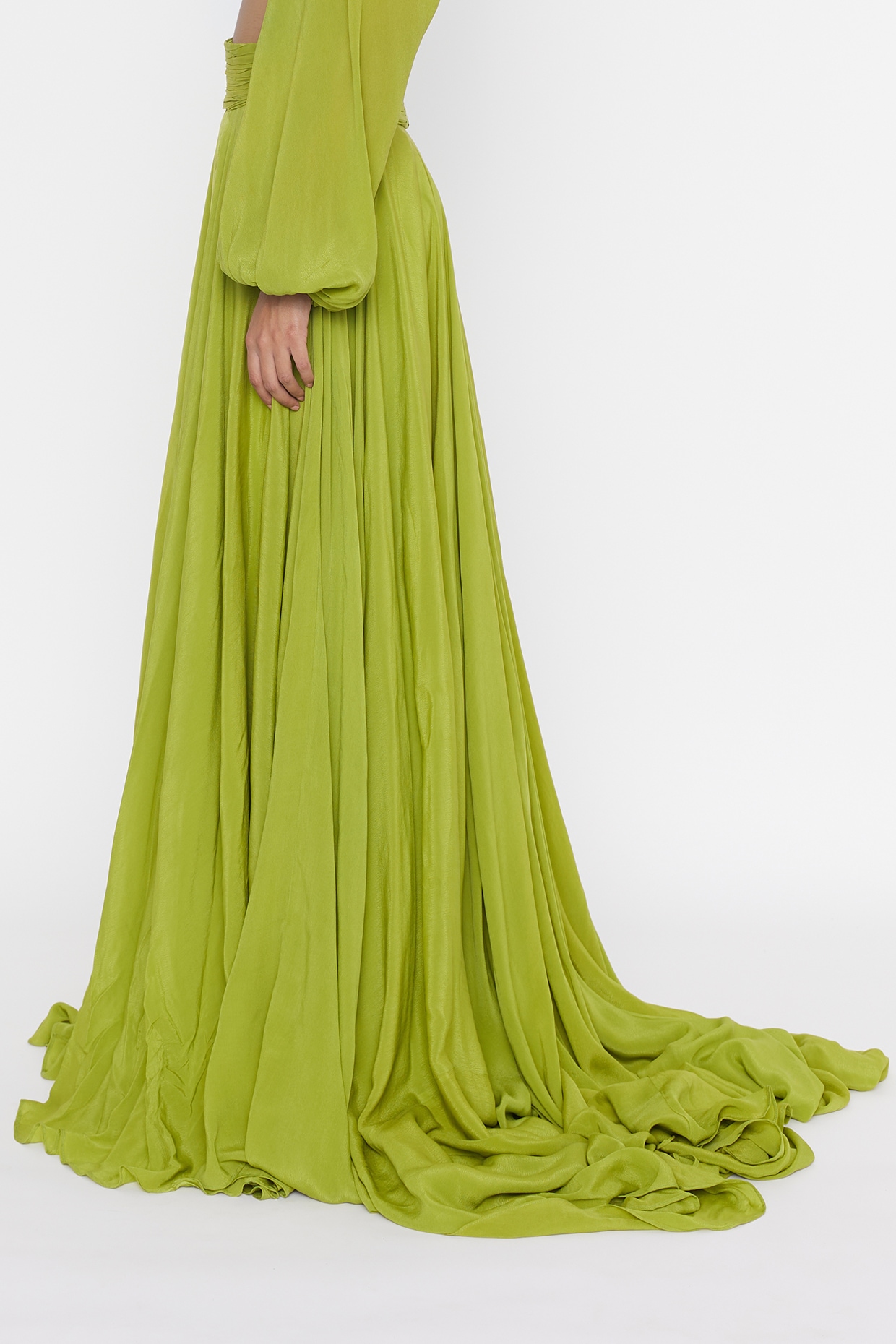 Demirner Women Gathered Light Green Dress - Buy Demirner Women Gathered  Light Green Dress Online at Best Prices in India | Flipkart.com