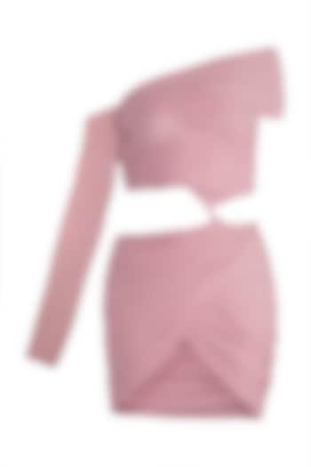 Pink Stretch Net Dress by Deme by Gabriella
