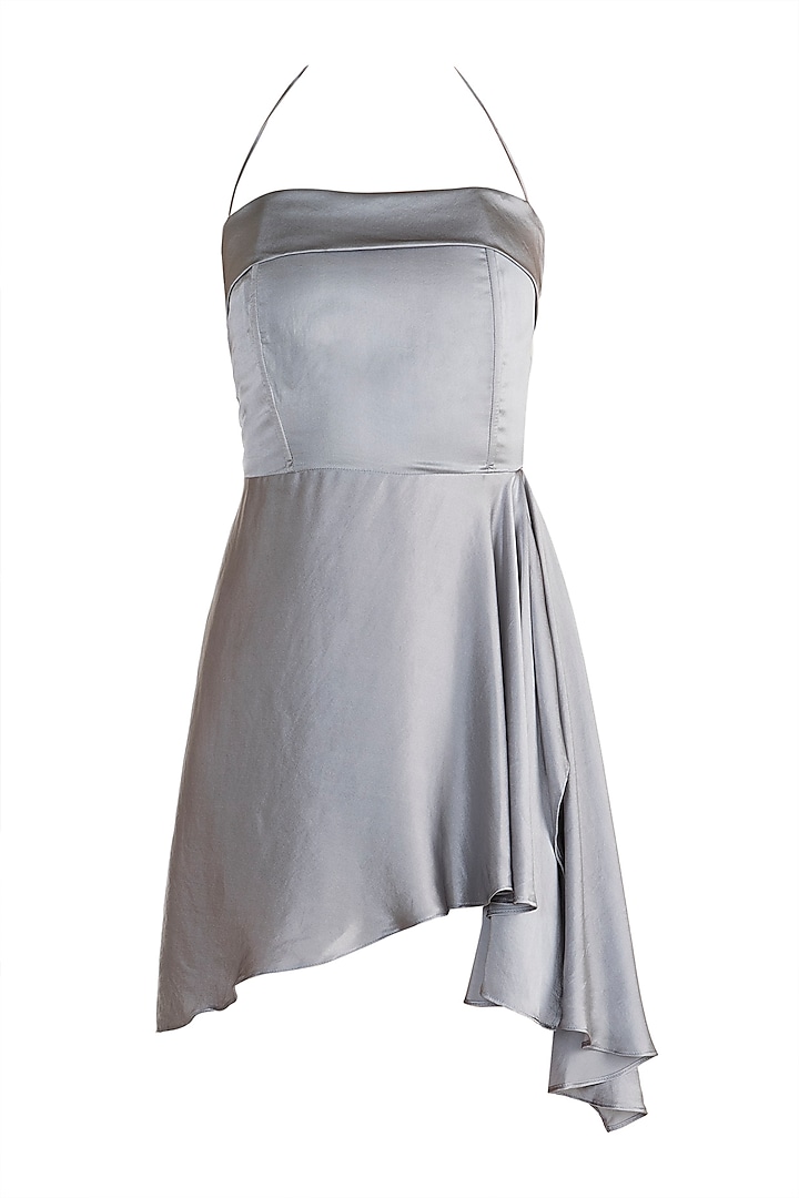 Grey Corset Mini Dress by Deme by Gabriella
