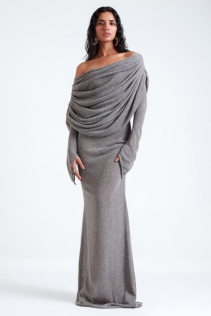 Graystone Low Gauge Knit Gown by Deme by Gabriella