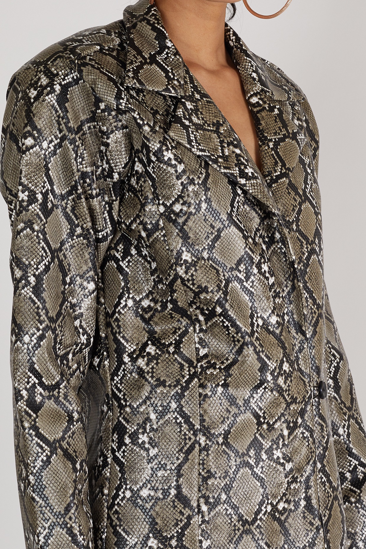 grey snakeskin jacket