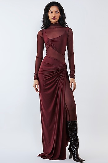 deme burgundy dress Dancing Queen main image 1