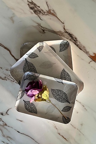 White Melamine Tray (Set Of 3) by Mason Home