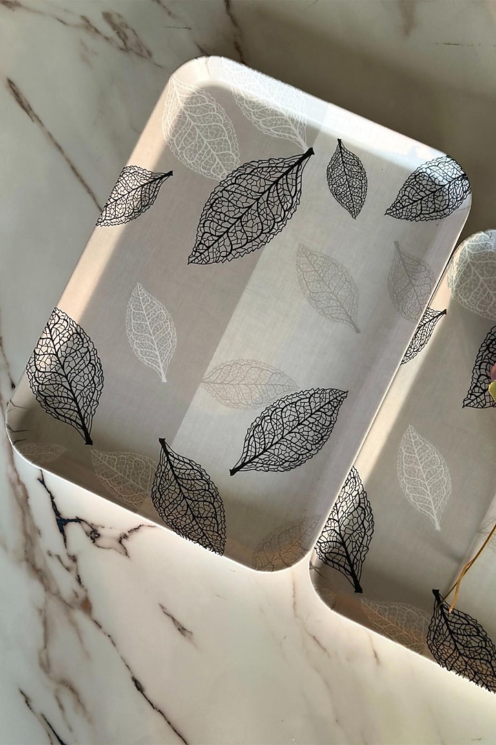 White Melamine Tray (Set Of 3) by Mason Home at Pernia's Pop Up Shop