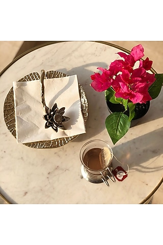 Gold Aluminum Napkin Stand by Mason Home