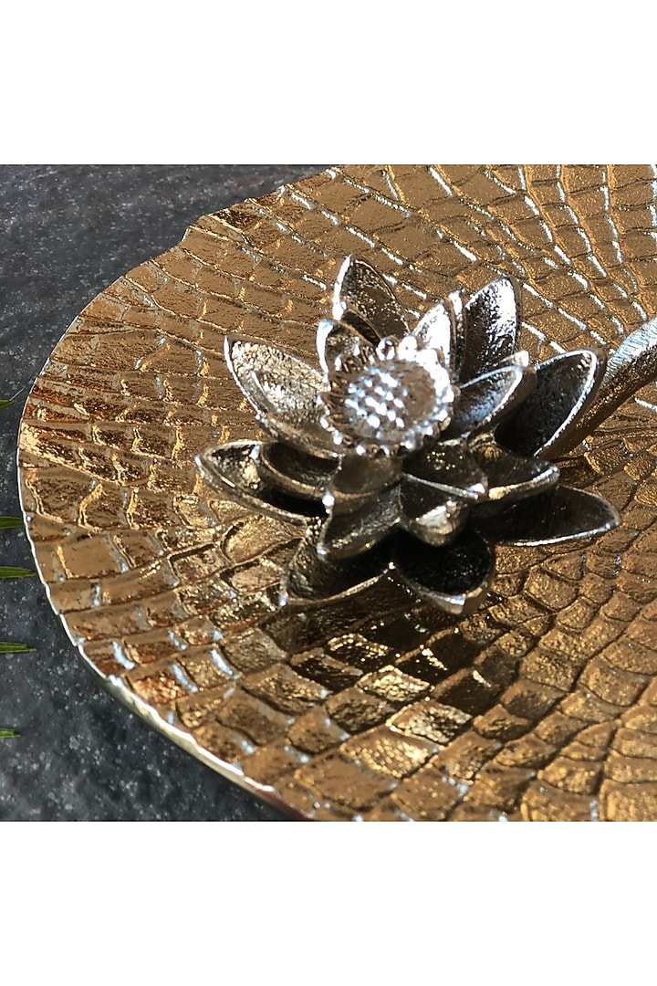 Gold Aluminum Napkin Stand by Mason Home at Pernia's Pop Up Shop