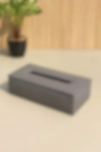 Grey Braided Tissue Box by Mason Home at Pernia's Pop Up Shop