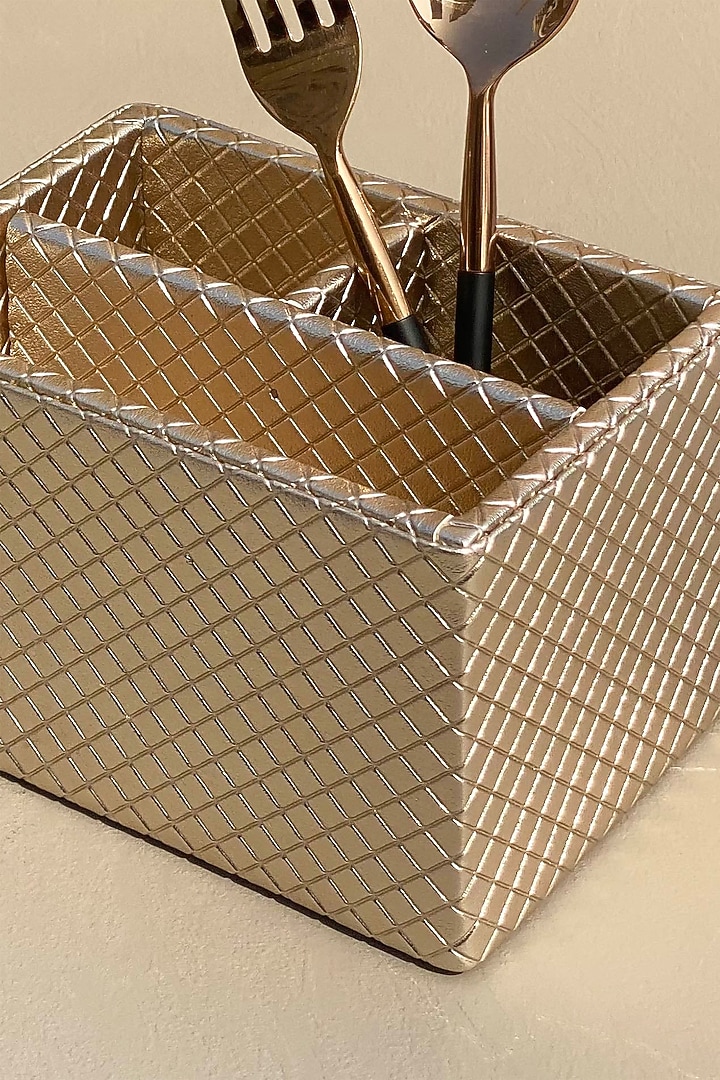 Gold Braided Cutlery Holder by Mason Home at Pernia's Pop Up Shop
