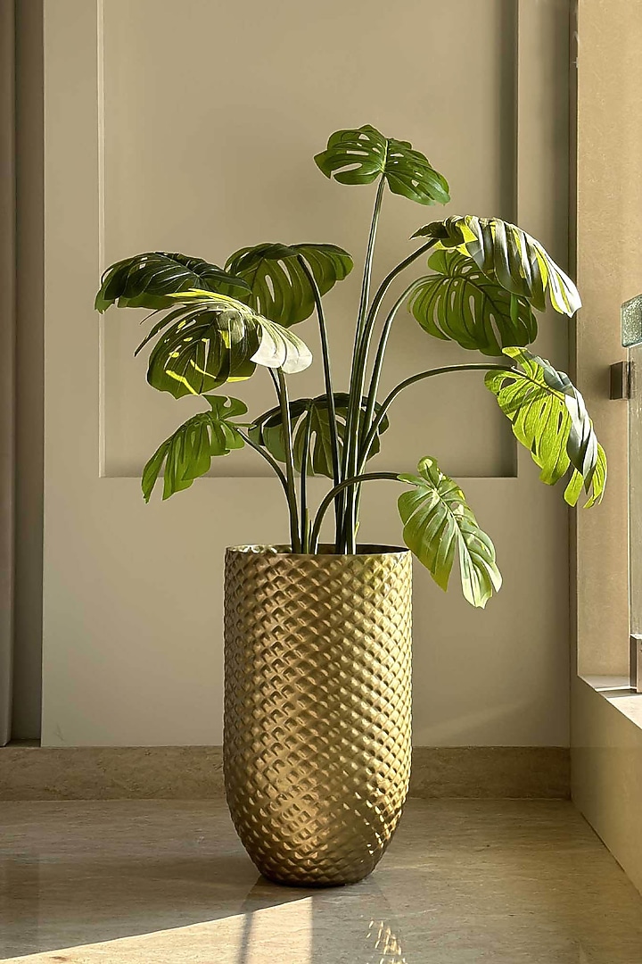 Gold Iron Giza Planter by Mason Home at Pernia's Pop Up Shop