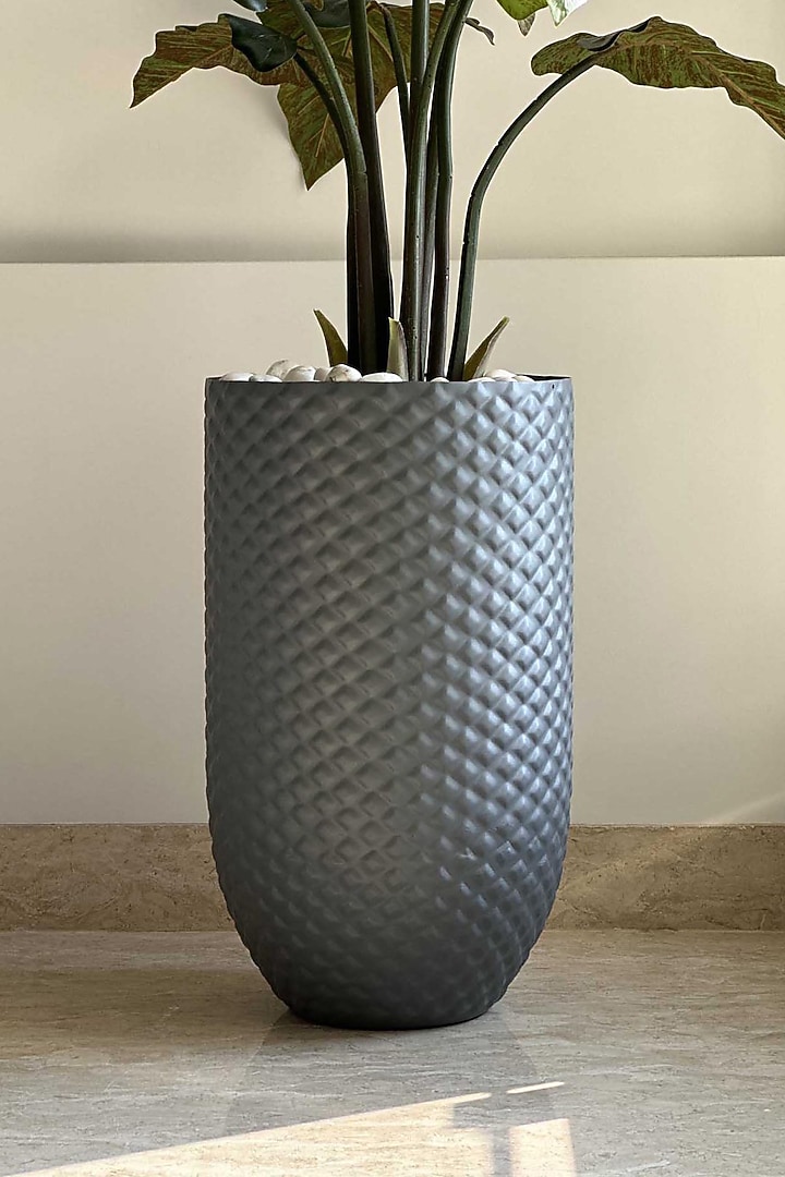 Grey Iron Giza Planter by Mason Home at Pernia's Pop Up Shop
