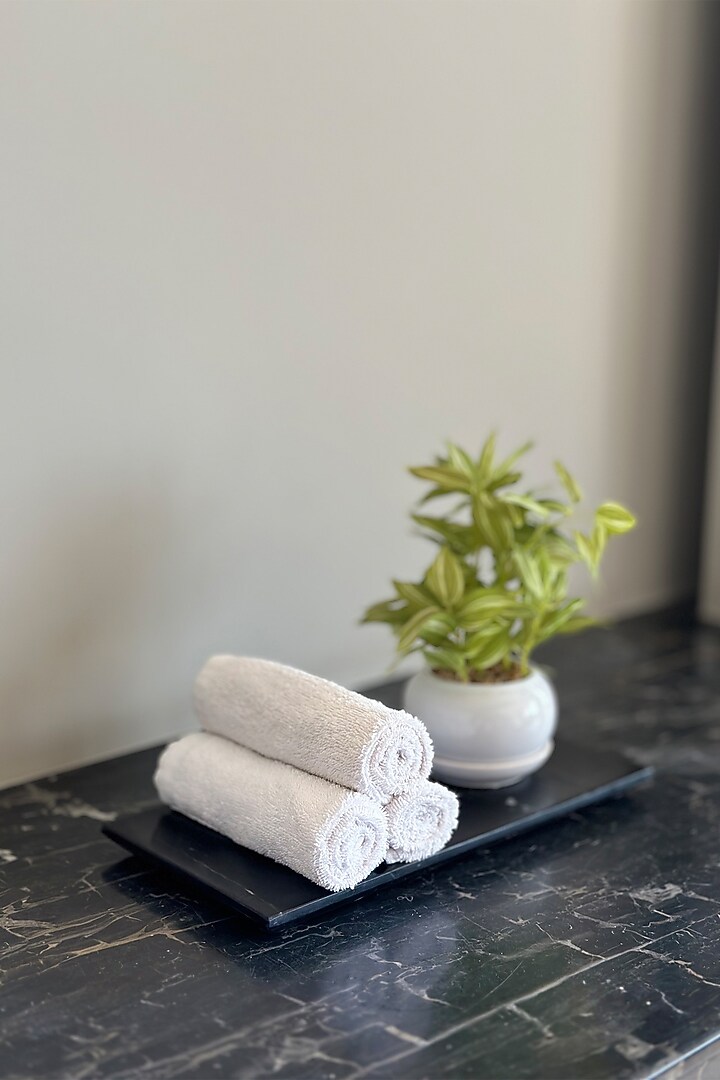 Black Marble Flat Tray by Mason Home at Pernia's Pop Up Shop