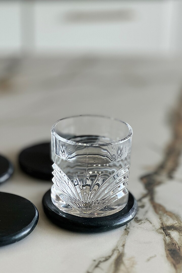 Black Marble Coasters (Set of 4) by Mason Home at Pernia's Pop Up Shop