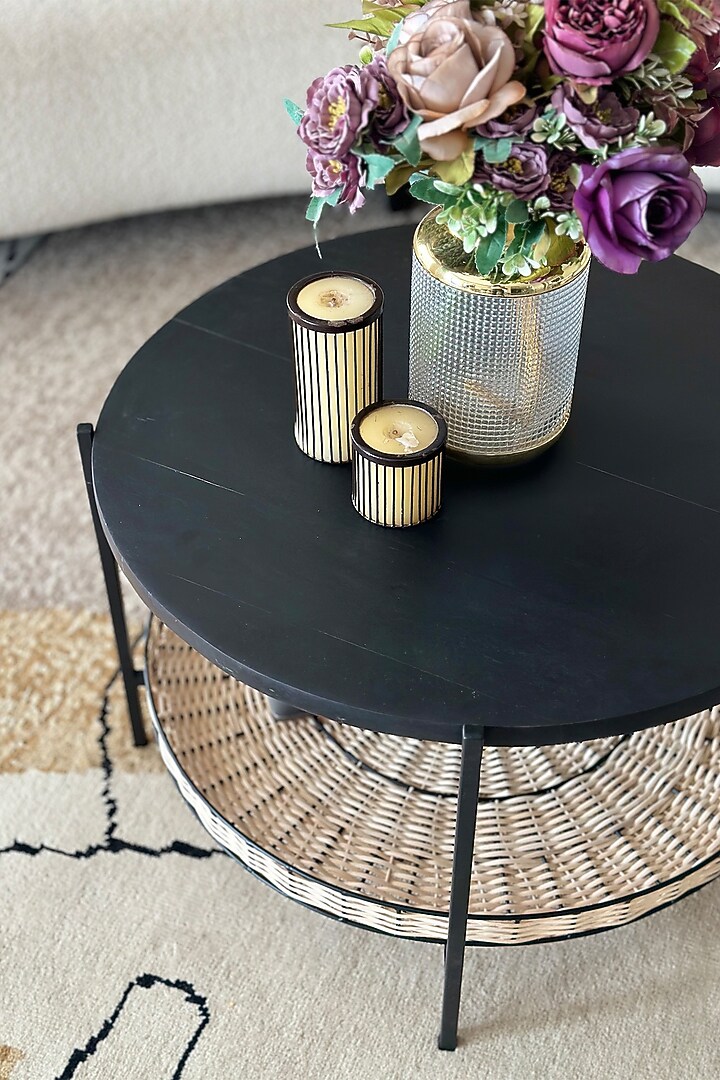 Charcoal Wood and Iron Center Table by Mason Home at Pernia's Pop Up Shop